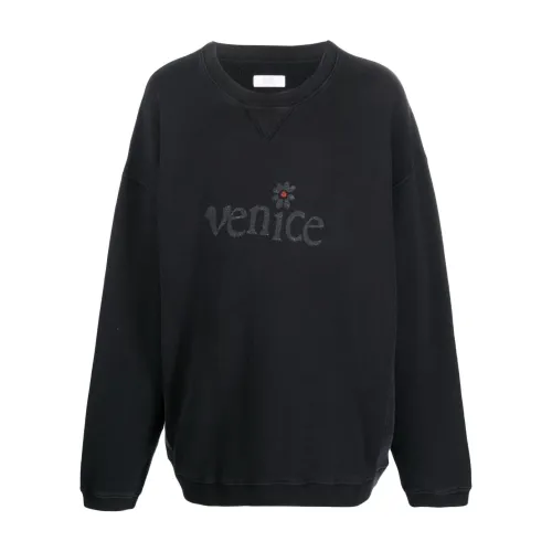 ERL , ERL Sweaters Black ,Black male, Sizes: