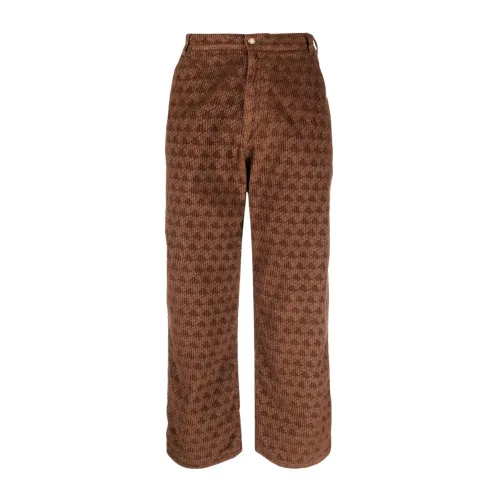 ERL , ERL Trousers Brown ,Brown male, Sizes: