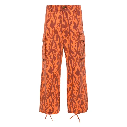 ERL , ERL Trousers Orange ,Orange male, Sizes: