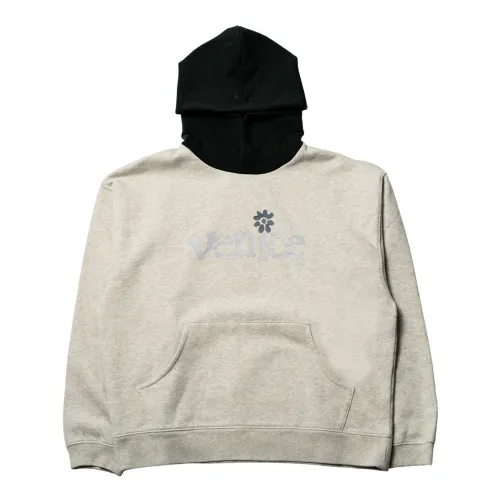 ERL , Gray Venice Hooded Sweatshirt ,Gray male, Sizes: