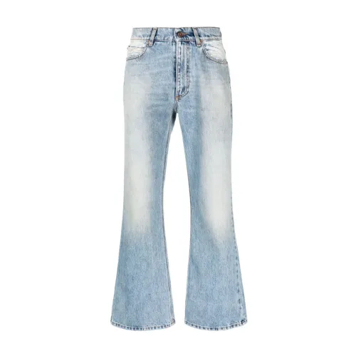ERL , Mid-Rise Flared Denim Jeans ,Blue male, Sizes: