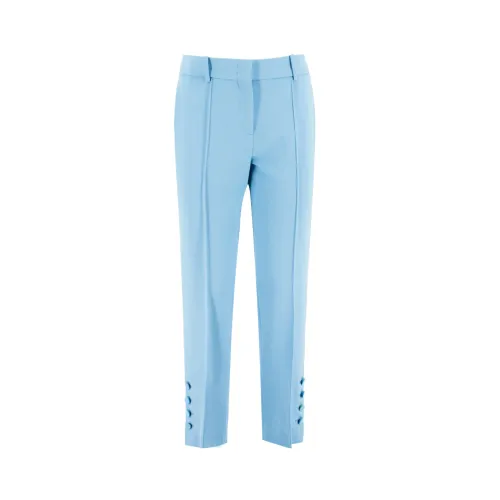 Ermanno Scervino , Heritage Blue Capri Cut Trousers ,Blue female, Sizes: