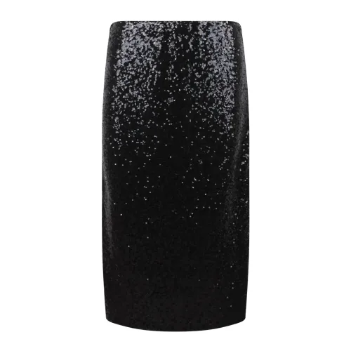 Ermanno Scervino , Sequinned Midi Skirt ,Black female, Sizes: