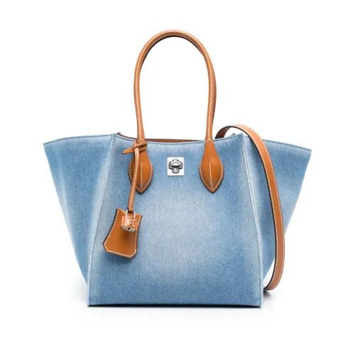Ermanno Scervino , Shoulder Bags ,Blue female, Sizes: ONE SIZE