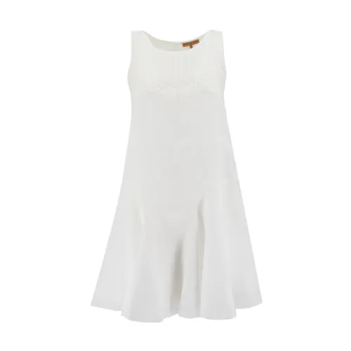 Ermanno Scervino , Women Clothing Dress Snow White/off White Ss23 ,White female, Sizes: