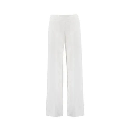 Ermanno Scervino , Women Trousers Trousers Snow /off ,White female, Sizes: