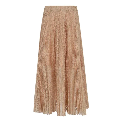 Ermanno Scervino , Women's Clothing Skirts Nude & Neutrals Ss24 ,Beige female, Sizes: