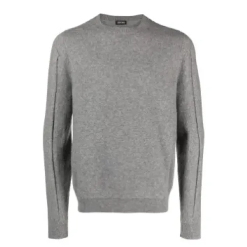 Ermenegildo Zegna , Ermenegildo Zegna Sweaters Grey ,Gray male, Sizes: