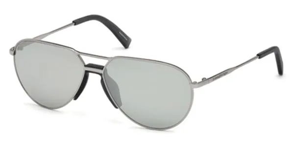 Ermenegildo Zegna EZ0096 14C Men's Sunglasses Silver Size 59