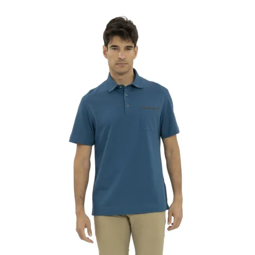Ermenegildo Zegna , Polo Shirt ,Blue male, Sizes: