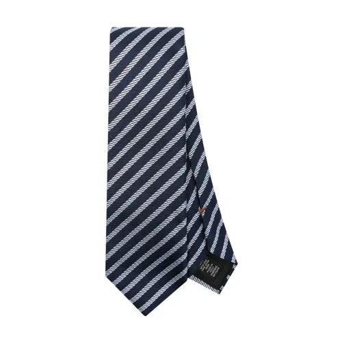 Ermenegildo Zegna , Silk Striped Tie, Made in Italy ,Multicolor male, Sizes: ONE