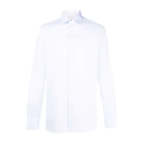 Ermenegildo Zegna , Striped Cotton Shirt ,White male, Sizes:
