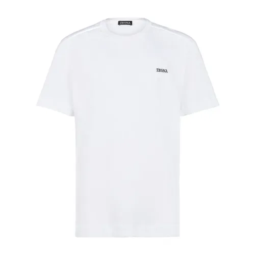Ermenegildo Zegna , T-Shirts ,White male, Sizes: