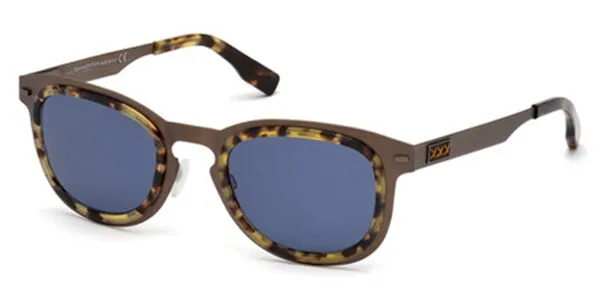 Ermenegildo Zegna ZC0007 38V Men's Sunglasses Tortoiseshell Size 50