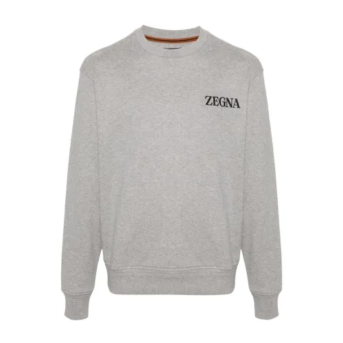 Ermenegildo Zegna , Zegna Sweaters ,Gray male, Sizes: