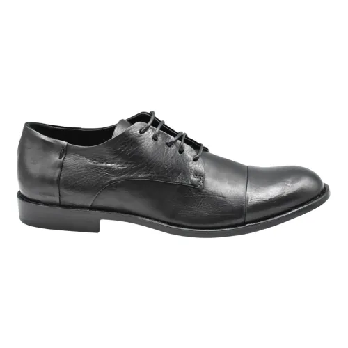 Ernesto Dolani , Men's Shoes Laced Black Ss24 ,Black male, Sizes: