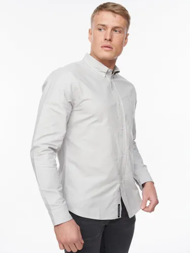 Ervin Oxford Shirt Light Grey - M