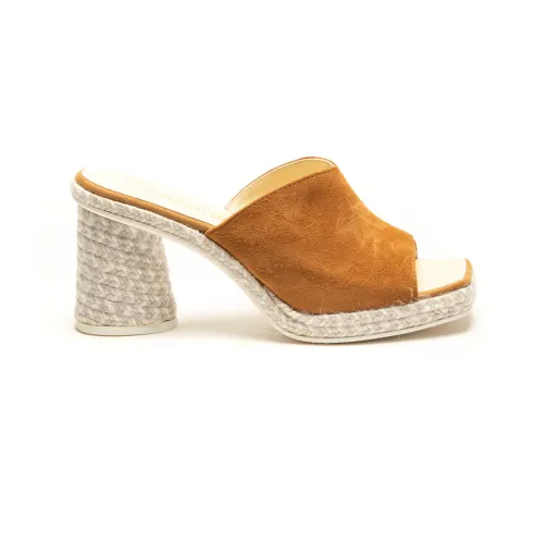 Espadrilles , Flat shoes ,Orange female, Sizes: