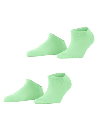 ESPRIT Women's Uni 2-Pack Trainer Socks Breathable Organic