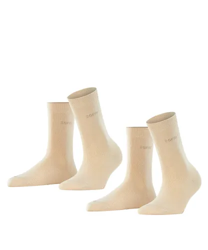 ESPRIT Women's Uni 2-Pack W SO Cotton Plain 2 Pairs Socks