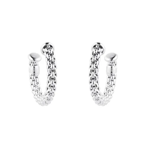 Essentials 18ct White Gold Small Hoop Earrings