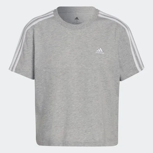 Essentials Loose 3-Stripes Cropped T-Shirt