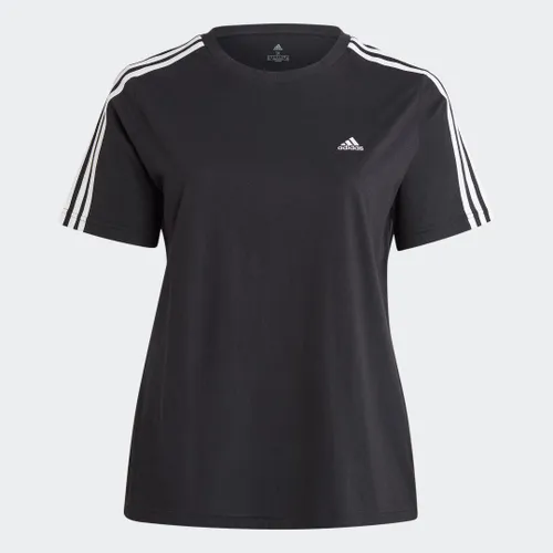 Essentials Slim 3-Stripes T-Shirt (Plus Size)
