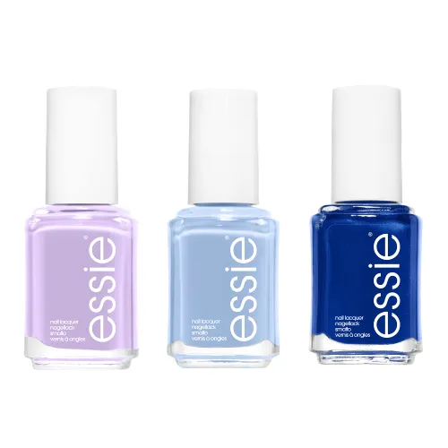 Essie Blue and Purple Manicure Trio Bundle