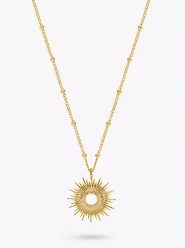 Estella Bartlett Full Starburst Pendant Necklace, Gold - Gold - Female