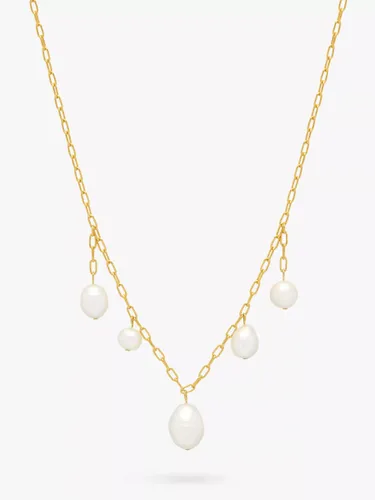 Estella Bartlett Pearl Drop Necklace, Gold - Gold - Female