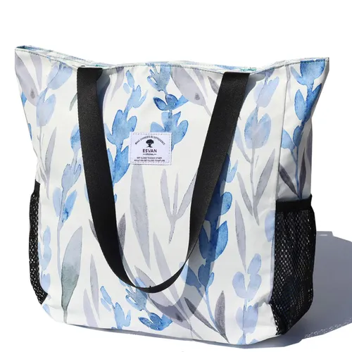 ESVAN Original Floral Water Resistant Large Tote Bag