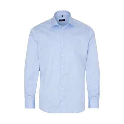 Eterna , Blue Long Sleeve Shirts ,Blue male, Sizes:
