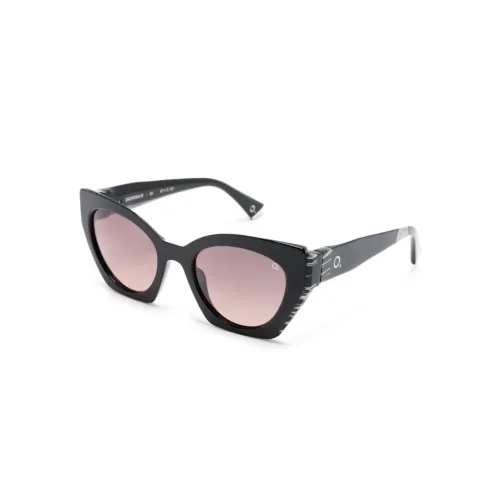 Etnia Barcelona , Escandalo BK Sunglasses ,Black female, Sizes: