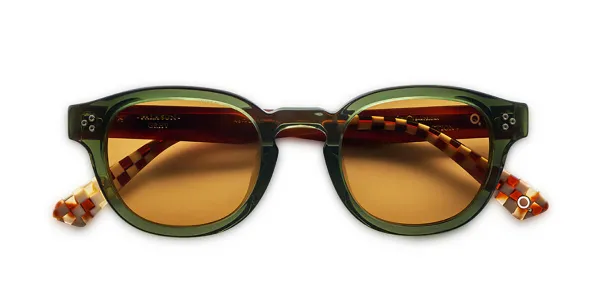 Etnia Barcelona Pala Sun Polarized GRHV Men's Sunglasses Green Size 48