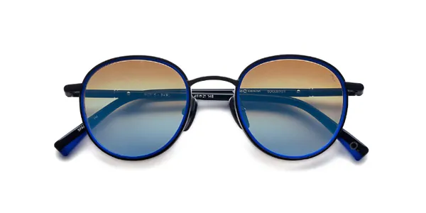Etnia Barcelona Roy S Sun Polarized BKBL Men's Sunglasses Blue Size 49