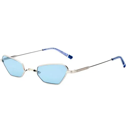 Etnia Barcelona , Silver/Light Blue Carytown Sunglasses ,Gray unisex, Sizes: