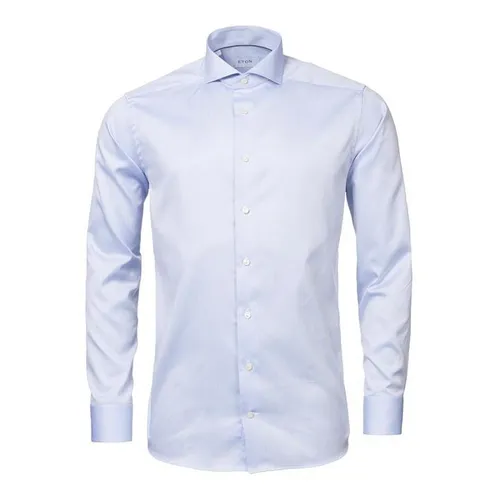 ETON Classic Fit Twill Shirt - Blue