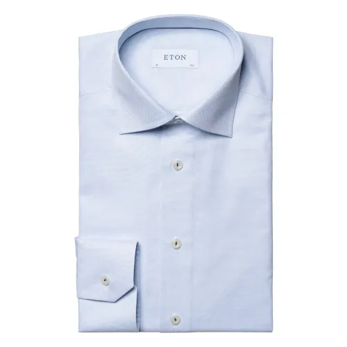 Eton , Easy Iron Light Blue Shirt ,Blue male, Sizes: