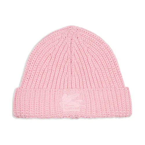 Etro , Beanies, Stylish Winter Hats ,Pink female, Sizes: