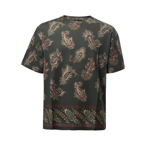 Etro , Etro T-shirts and Polos Green ,Multicolor male, Sizes: