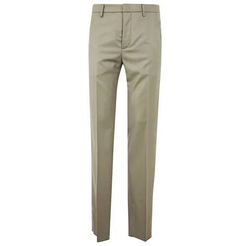 Etro , Khaki Flat Front Trouser ,Green male, Sizes: