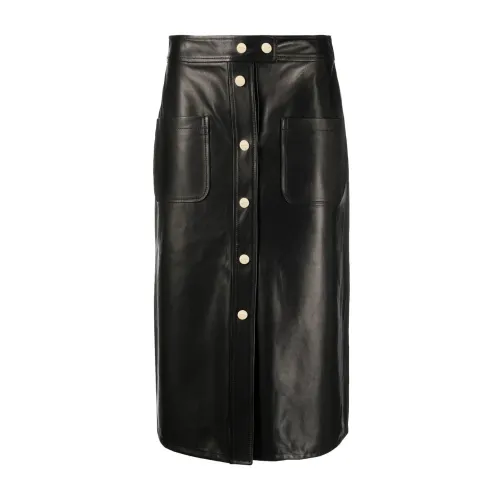 Etro , Leather skirt ,Black female, Sizes: