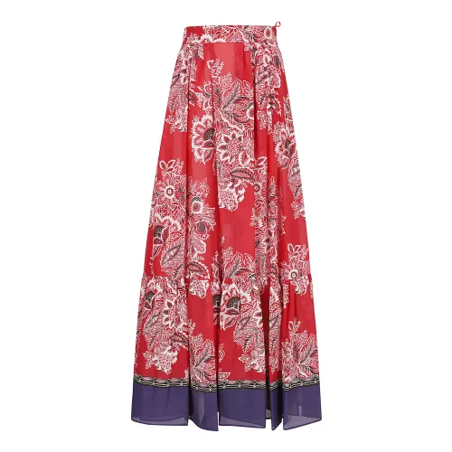 Etro , Long Skirt ,Red female, Sizes: