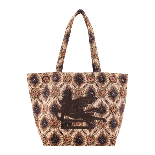 Etro , Multicolor Shoulder Bag with Double Fabric Strap ,Multicolor female, Sizes: ONE SIZE