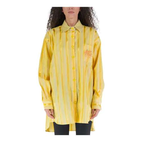 Etro , Oversized Shirt ,Yellow female, Sizes: