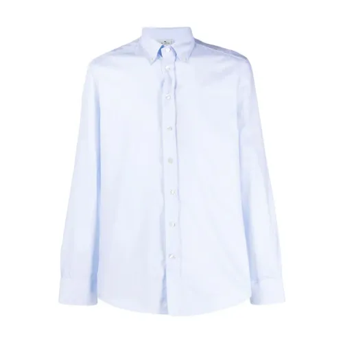 Etro , Paisley Cuffs Button-Down Shirt ,Blue male, Sizes: