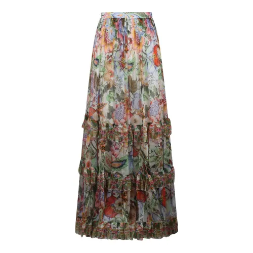 Etro , Silk Maxi Skirt ,Multicolor female, Sizes: