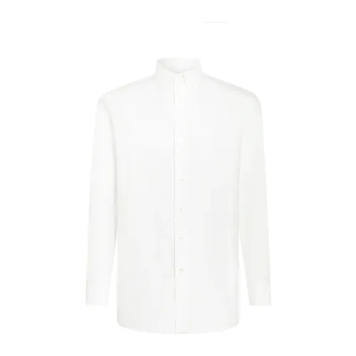 Etro , White Buttoned-Down Collar Shirt ,White male, Sizes:
