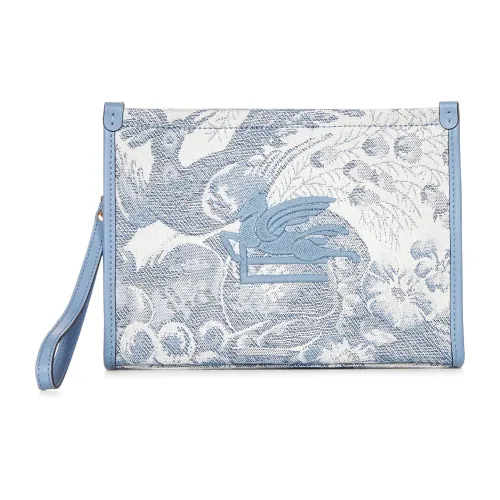 Etro , Women's Bags Clutches Clear Blue Ss24 ,Multicolor female, Sizes: ONE SIZE