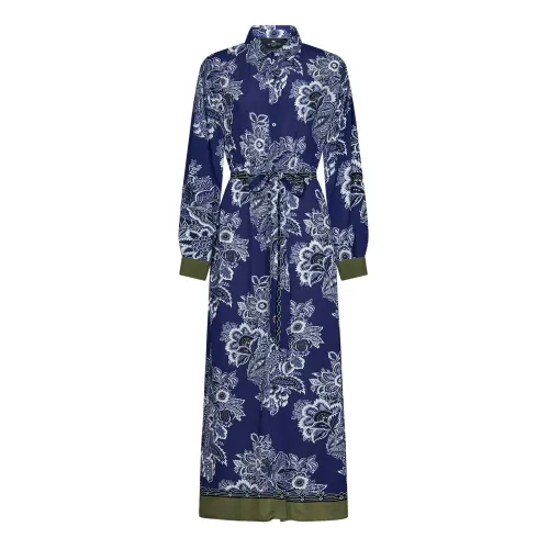 Etro , Women's Clothing Dress Blue Ss24 ,Multicolor female, Sizes: